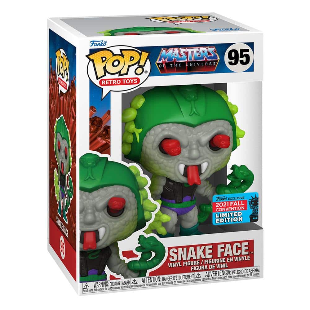 Funko Pop! Retro Toys 95 - Masters Of The Universe - Snake Face (2021) Fall Convention Limited Edition SVV-Schatzoekers