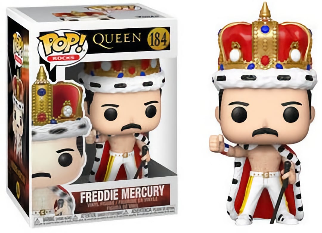 Funko Pop! Rocks 184 - Queen - Freddie Mercury (Crown and Cape) (2020) SVV-Schatzoekers