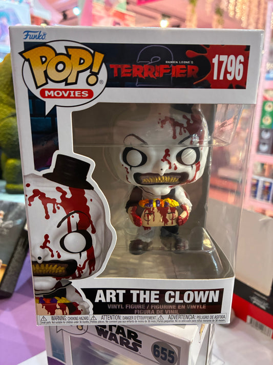 Funko Pop! Movies 1796 - Terrifier 2 - Art the Clown with Candy Filled Head