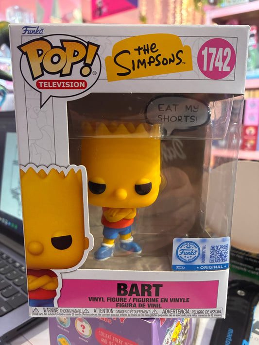 Funko Pop! Television: 1742 - The Simpsons - Bart (Eat My Shorts) (2025) Special Edition