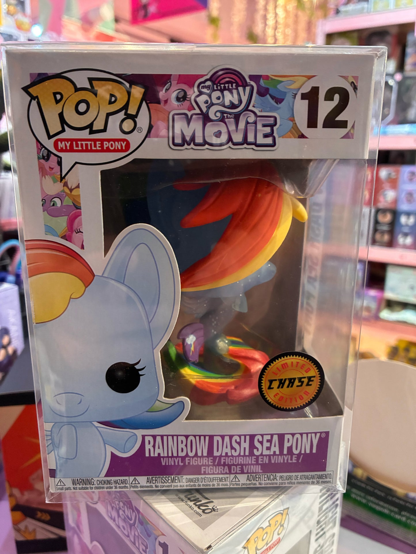 Funko Pop! My Little Pony 12 - My Little Pony Movie - Rainbow Dash Sea Pony (2017) Chase