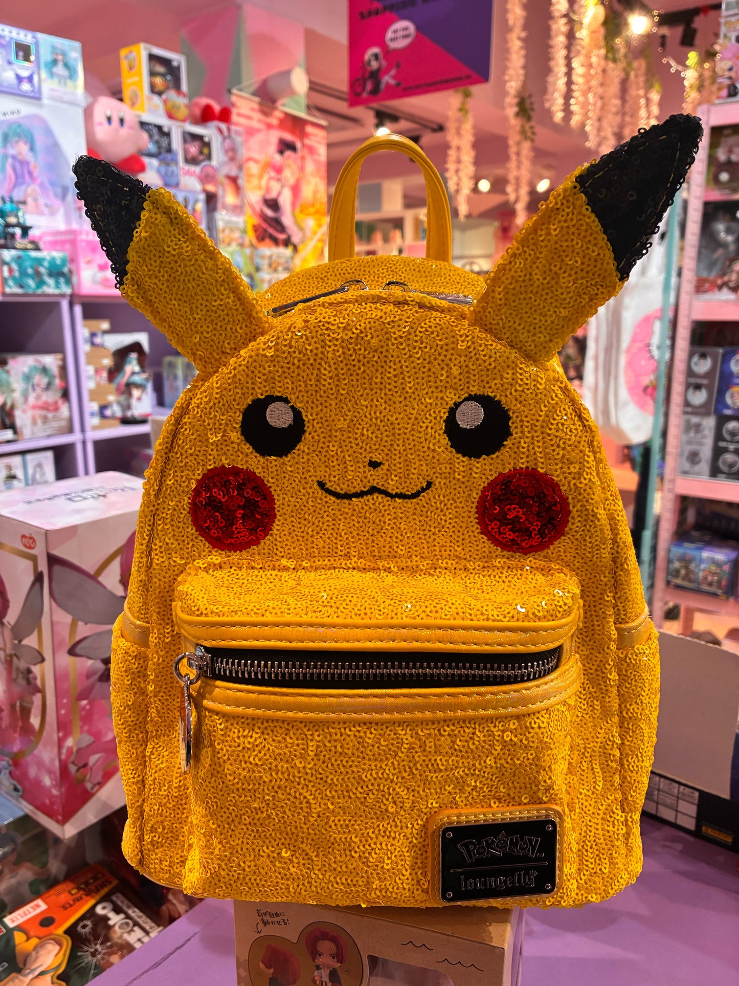Loungefly - Pokemon Mini Bagpack - 1-1 Sequin Pikachu Cosplay