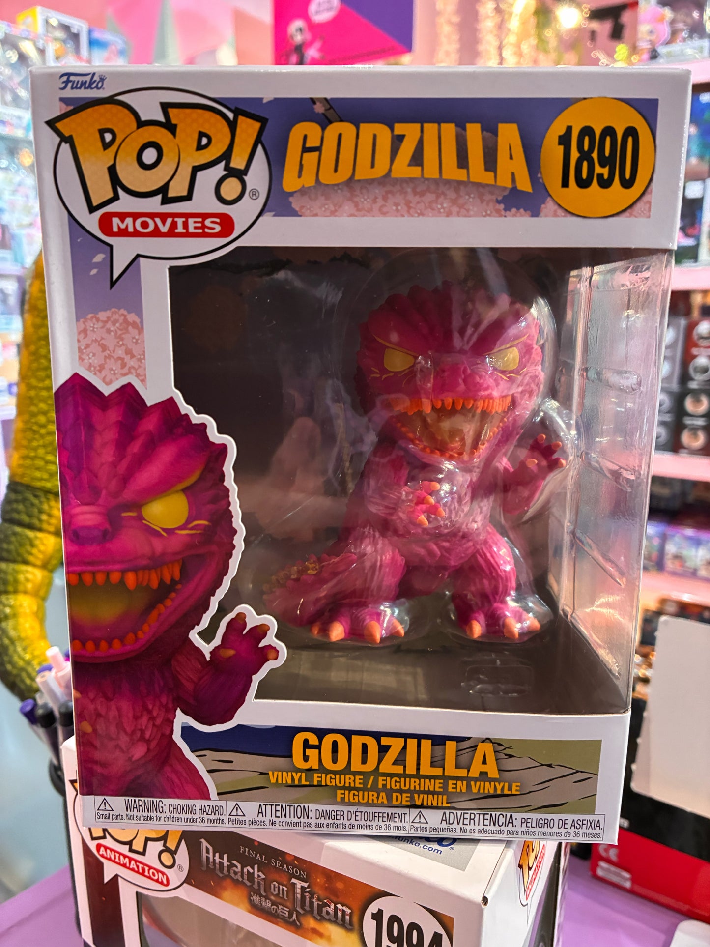 Funko Pop! Movies 1890 - Godzilla - Godzilla (Pink) (Super Size 11cm)