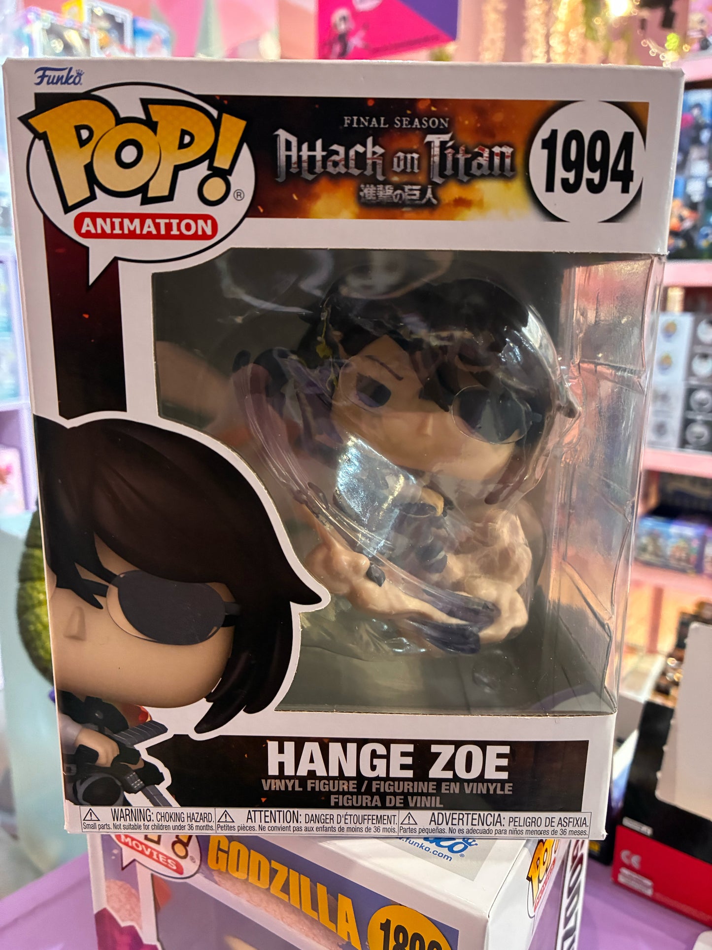Funko Pop! Animation: 1994 - Attack on Titan - Hange Zoe (Supersize 11cm)