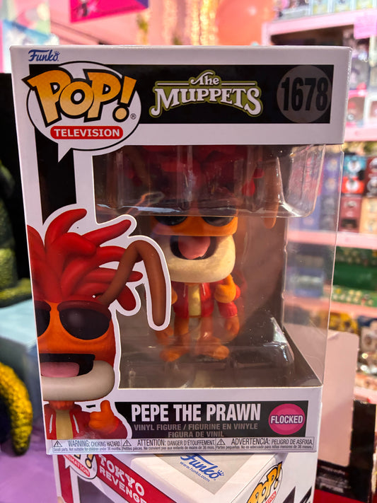 Funko - The Muppets - POP! Television 1678 - Pepe the Prawn (Flocked)