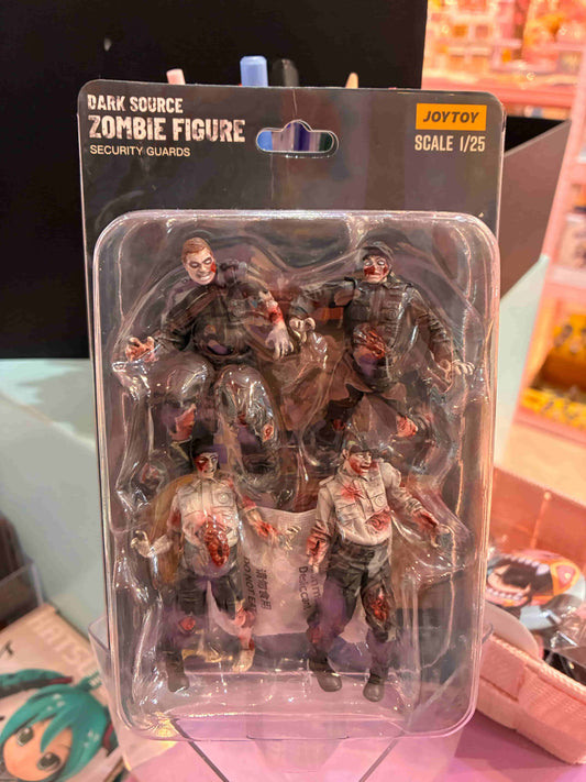Joy Toy - Zombies - Zombie Dark Source Action Figures 4-Pack - Security Guards 8 cm