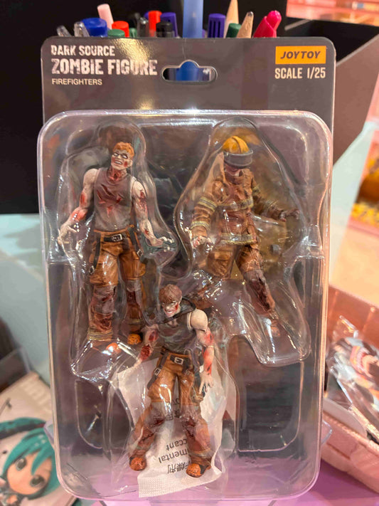 Joy Toy - Zombies - Zombie Dark Source Action Figures 3-Pack - Firefighters 8 cm
