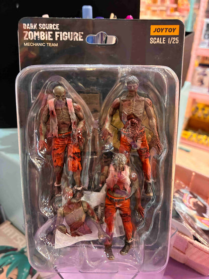 Joy Toy - Zombies - Zombie Dark Source Action Figures 4-Pack - Mechanic Team 8 cm