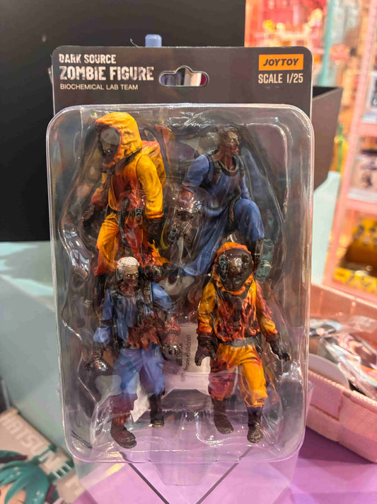 Joy Toy - Zombies - Zombie Dark Source Action Figures 4-Pack - Biochemical Lab Team 8 cm