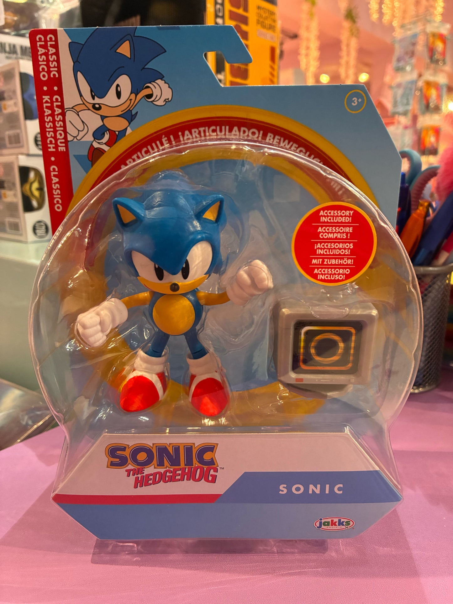 jaxx pacific - Sonic The Hedgehog - New Classic Sonic with Ring Item Box