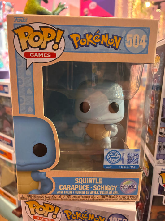 Funko Pop! Games 504 - Pokemon - Squirtle (2025) (Soft Color)