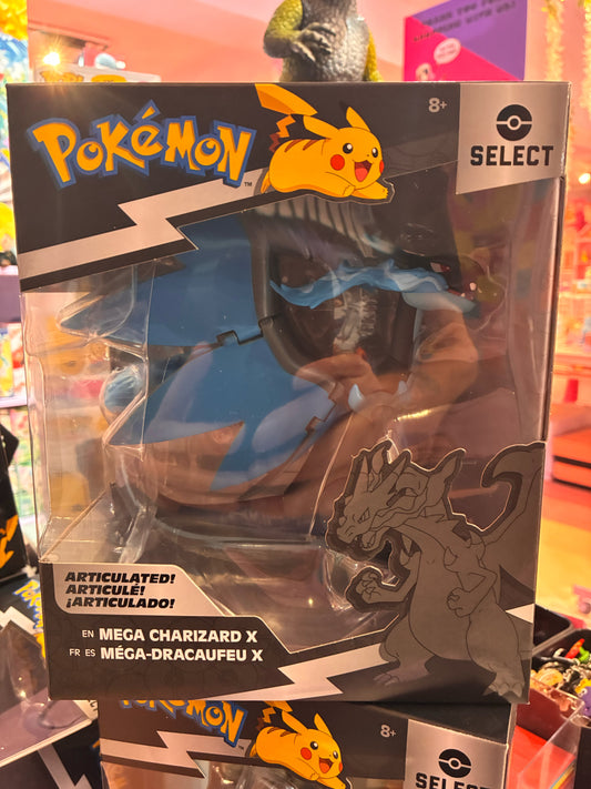 Jazwares - Pokémon Select - Series 9 - Mega Charizard X (15cm) (2025)