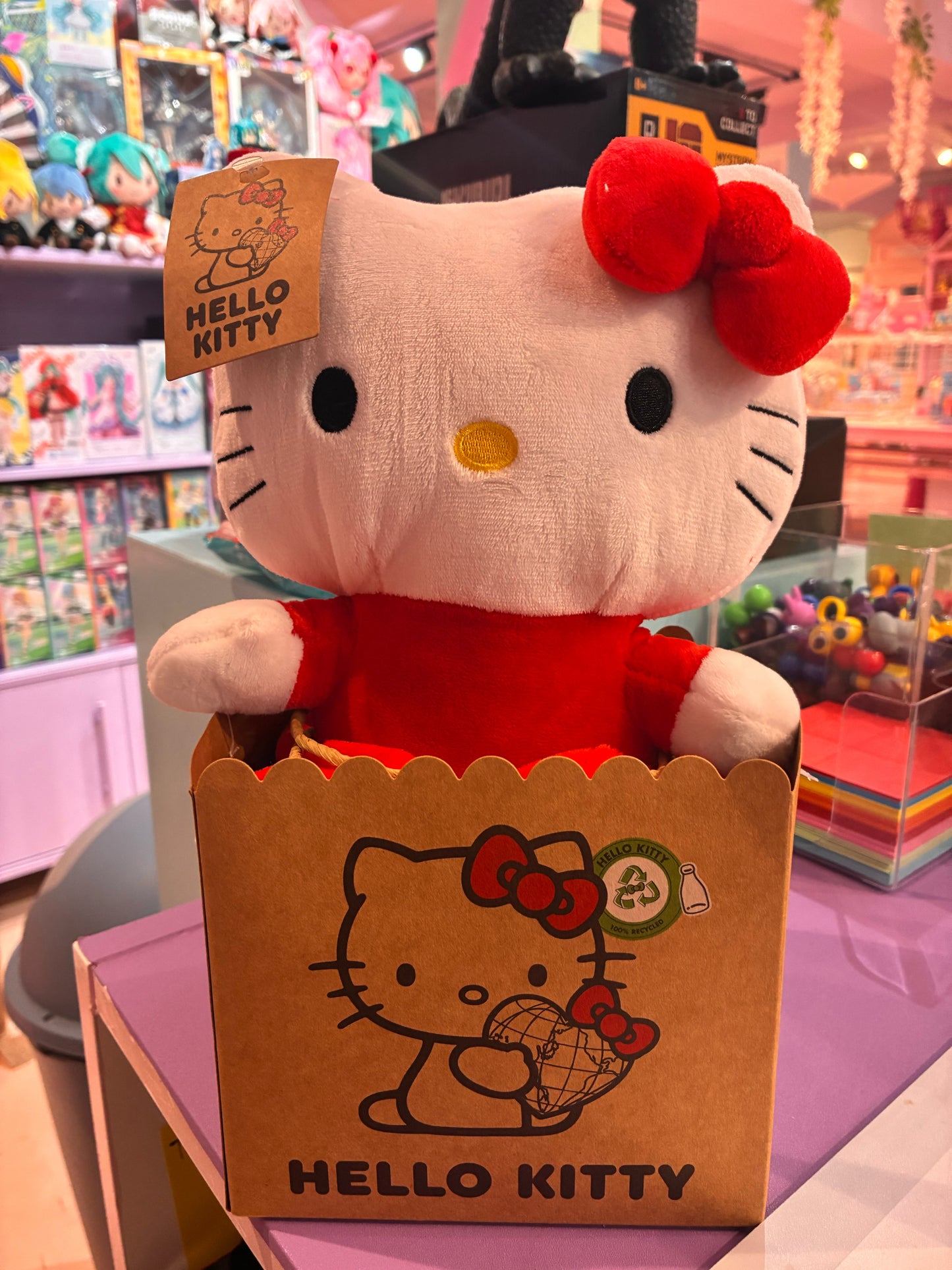JoyToy - Sanrio - Hello Kitty Red Dress Pluche 24cm