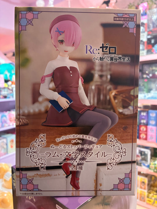 Furyu - Re:Zero Starting Life in Another World - Noodle Stopper - Ram (Book Girl Ver. 14 cm)