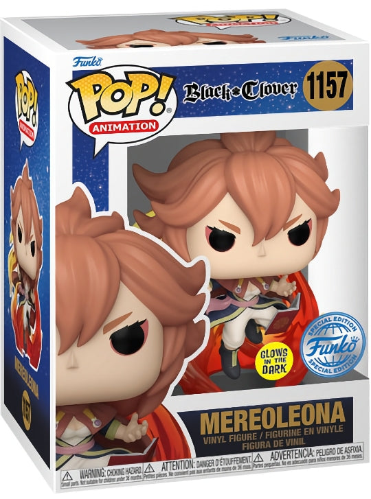 Funko Pop! Animation: 1157 - Black Clover - Mereoleona (2022) Special Edition GLOW