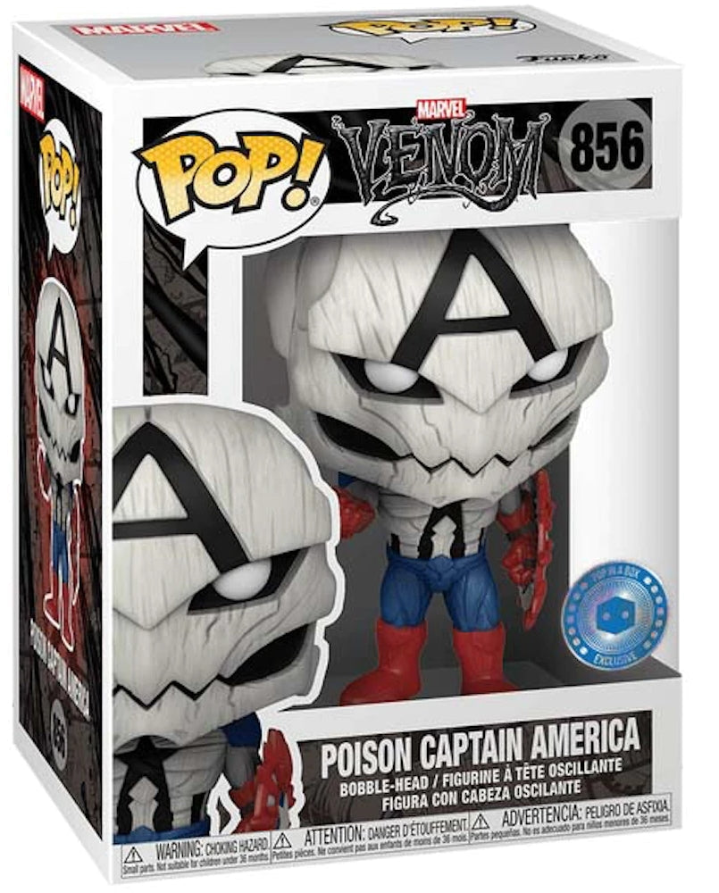 Funko Pop! Marvel 856 - Venom - Poison Captain America (2021) Pop in a Box Exclusive