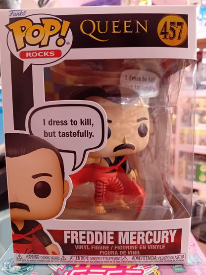 Funko Pop! Rocks 457 - Queen Pop - Freddie Mercury (I Dress To Kill 9 cm)