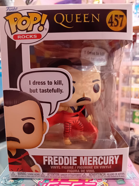 Funko Pop! Rocks 457 - Queen Pop - Freddie Mercury (I Dress To Kill 9 cm)