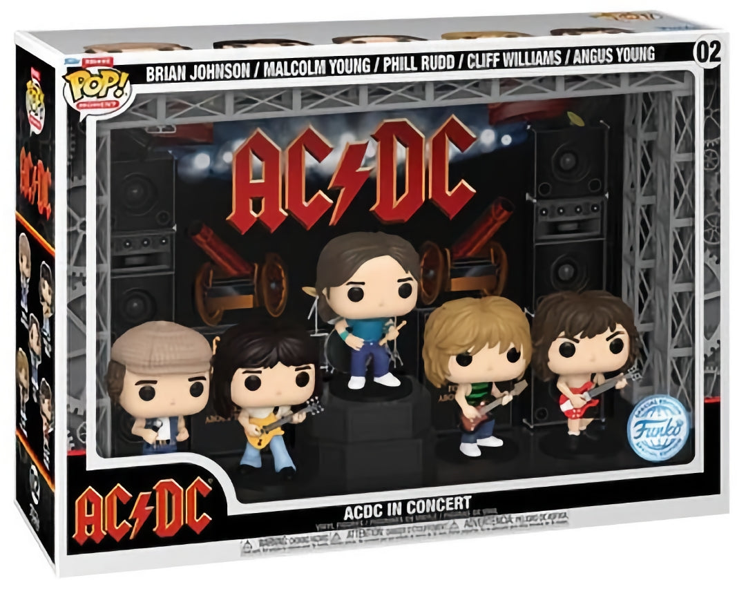 Funko Pop! Moments 02 DeLuxe - AC/DC - ACDC In Concert - 4 Pack (2022 ...