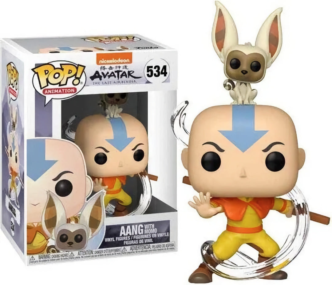 Funko Pop! Animation 524 - Avatar The Last Airbender - Aang with Momo (2018)