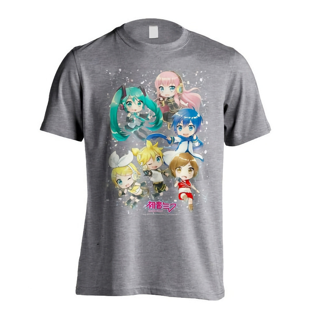 Gildan - Hatsune Miku – Band Together - Grey T-shirt