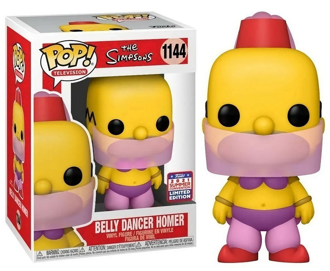 Funko Pop! Television: 1144 - The Simpsons - Belly Dancer Homer (2021) Summer Convention