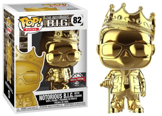 Funko Pop! Rocks 082 - Notorious B.I.G.- Notorious B.I.G. With Crown (2018) Chrome Gold