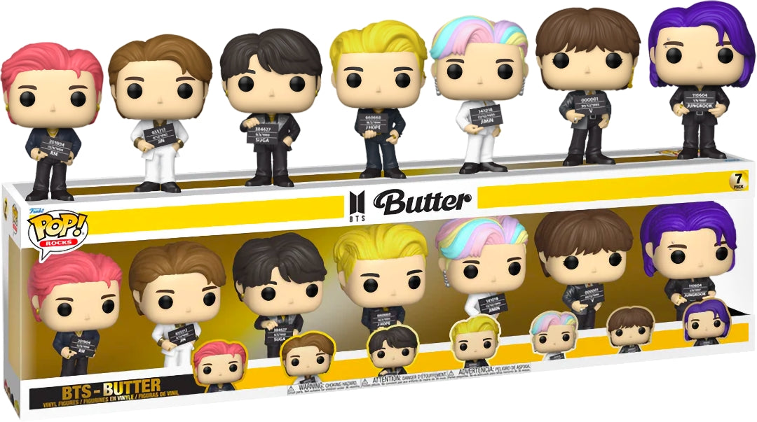 Funko Pop! Rocks: 7 Pack - BTS - Butter (2023) Special Edition