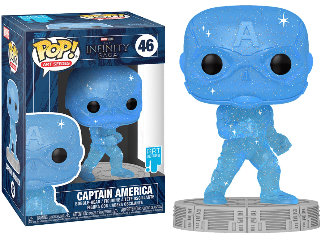 Funko Pop! Art Series 046 - The Infinity Saga - Captain America (2022) (Blauw)