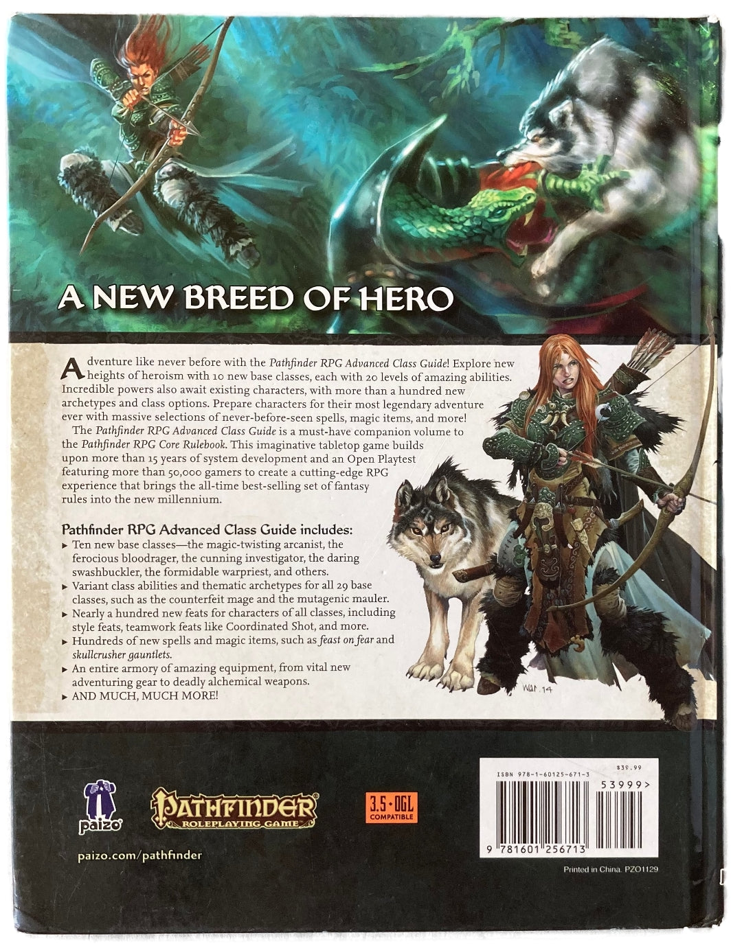 Paizo - Pathfinder RPG - Adventure Path - Advanced Class Guide (First Printing 2014)