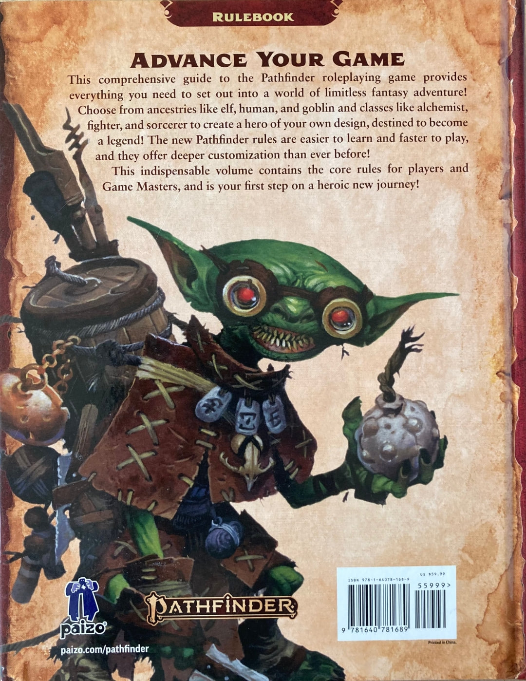 Paizo - Pathfinder RPG - Core Rulebook Second Edition (2019) – SVV ...