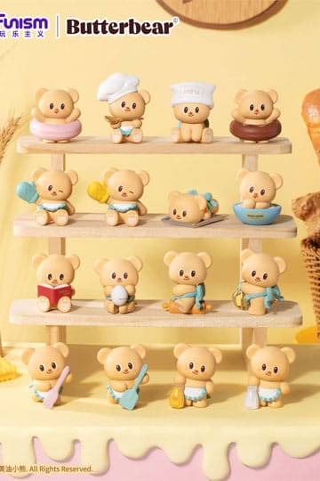 Funism - Butterbear Baked with Love Series - 3-Pack Chubby Face (9cm) (Blindbox)