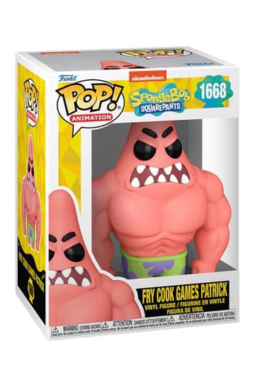 Funko Pop! Animation: 1668 - Spongebob Squarepants - Fry Cook Games Patrick (9 cm)