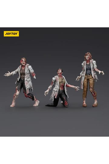 Joy Toy - Zombies - Zombie Dark Source Action Figures 3-Pack - Scientists (Female) 8 cm