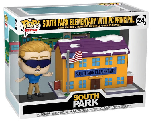 Funko Pop! Town 24 - South Park - South Park Elementary with PC Principal (2021) VAULTED