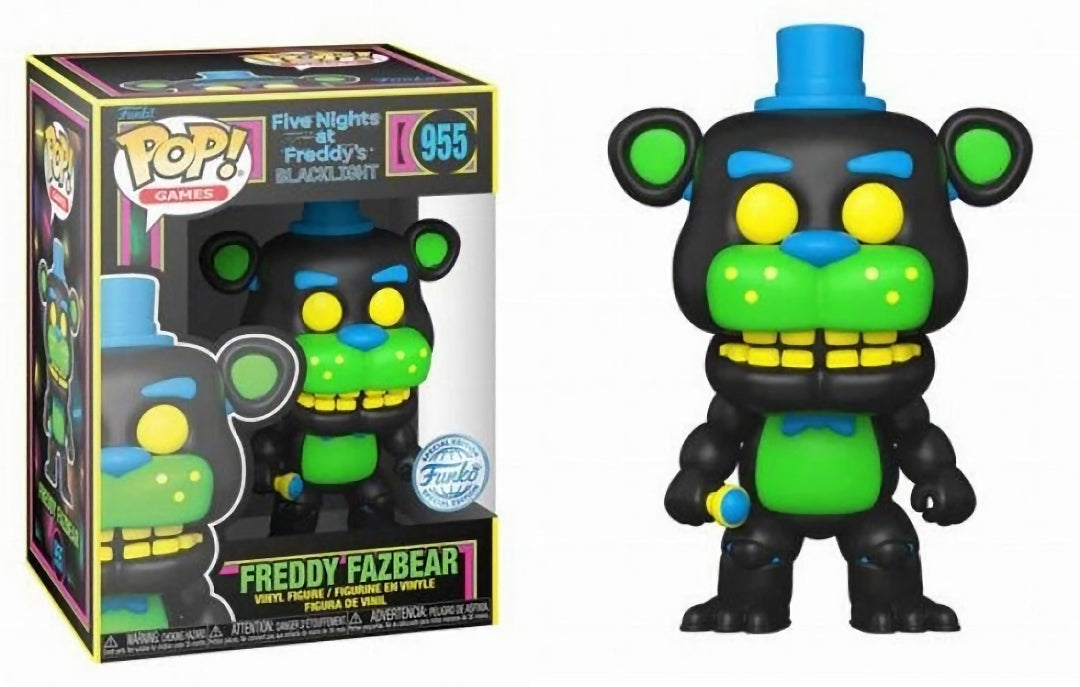 Funko Pop! Games 955 - Five Nights at Freddy's - Freddy Fazbear (Blacklight) Special Edition