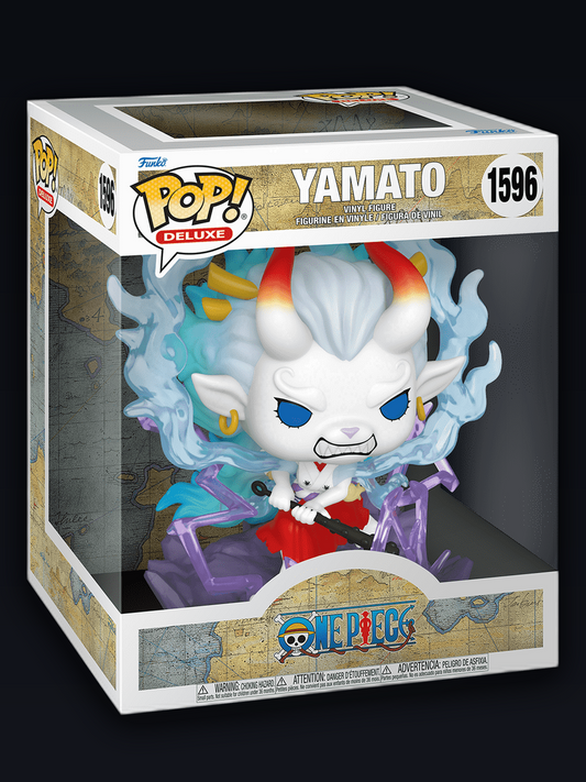Funko POP! Deluxe - Animation 1596 - One Piece - Yamato (Man-Beast Form) (15.7 cm) box dark 3:4 SVV One Piece collection product photo