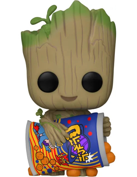 Funko Pop! Marvel: 1196 - I Am Groot - Groot with Cheese Puffs (2023)