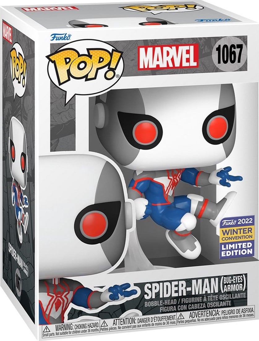 Funko Pop! Marvel: 1067 - Marvel - Spider-man (Bug-Eyes Armor) (2022) Winter Convention