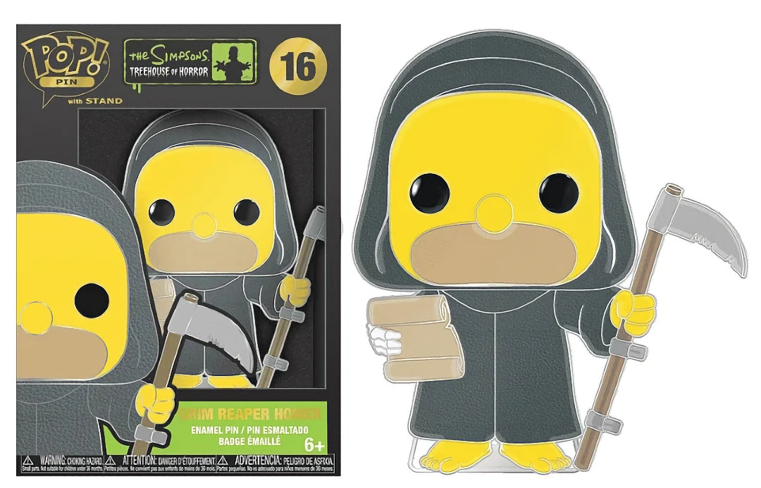 Funko Pop! Pin: 16 - The Simpsons- Treehouse of Horror - Grim Reaper Homer