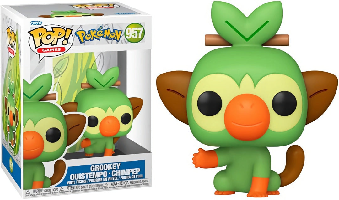 Funko Pop! Games 957 - Pokemon - Grookey (2023) EMEA