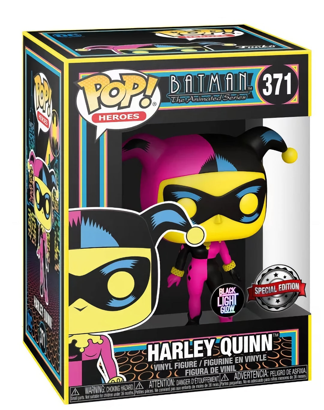 Funko Pop! Heroes 371 - Batman the Animated Series - Harley Quinn (2020) BlackLight