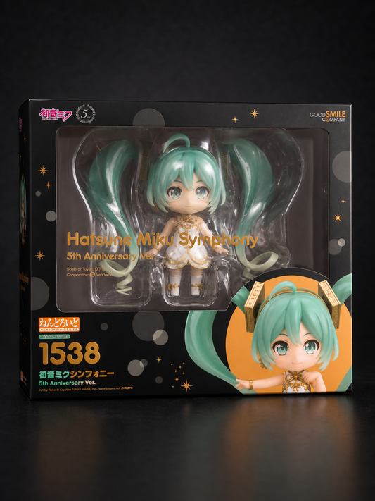 Character Vocal Series 01 Nendoroid Figure Hatsune Miku Symphony 5th Anniversary Ver. 10 cm