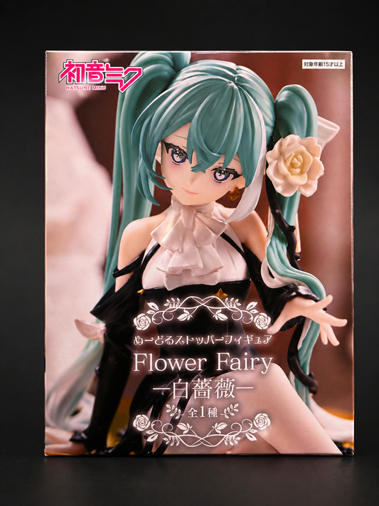 FuRyu - Hatsune Miku Noodle Stopper Flower Fairy White Rose 14 cm