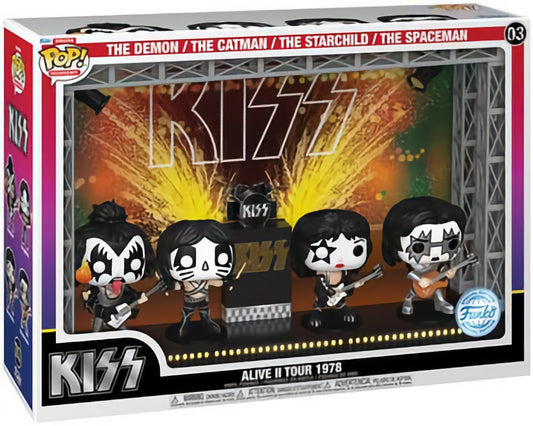 Funko Pop! Moments 03 DeLuxe - Kiss - Alive II 1978 Tour - 4 Pack (2022)