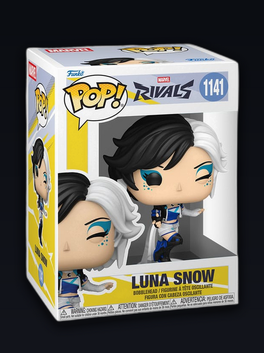 Funko POP! Games 1141 Marvel Rivals Luna Snow box 3:4 dark-mode product photo