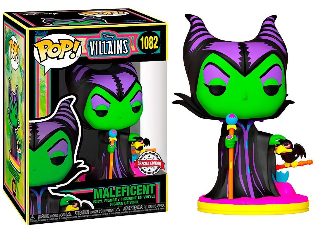 Funko Pop! Disney 1082 - Disney Villains - Maleficent (2021) Blacklight - Special Edition