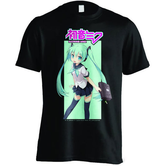 Gildan - Hatsune Miku – Ready For Business T-Shirt - Black