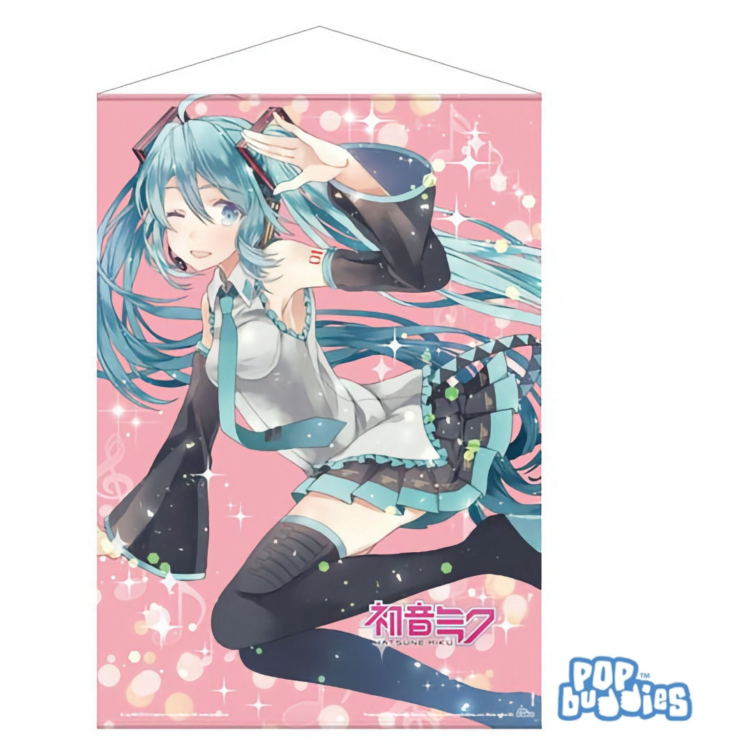 POPbuddies - Hatsune Miku Wallscroll Pink Glitter Miku 50 x 70 cm