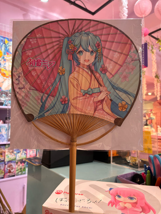 POPbuddies - Hatsune Miku - Non-Folding Uchiwa Fan - Miku Kimono